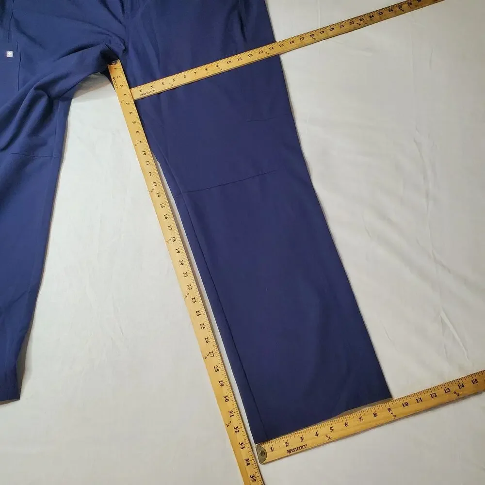 Figs Men's Size 3XL Axim Cargo Scrub Straight Leg Pants Blue T2001